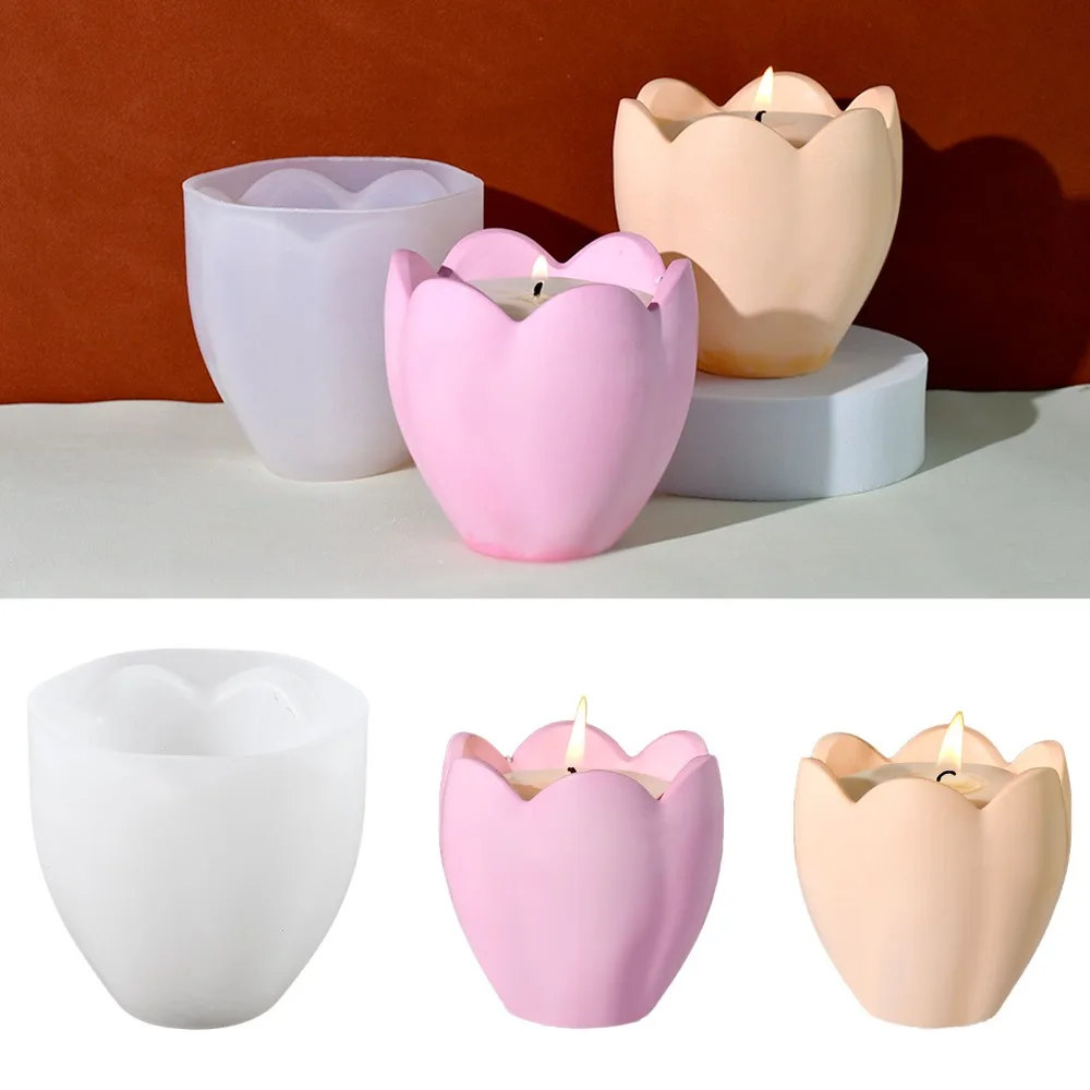 Soap Making Gifts - Подсвечник-тюльпан, силиконовые формы, цветочная смола, мыльница,