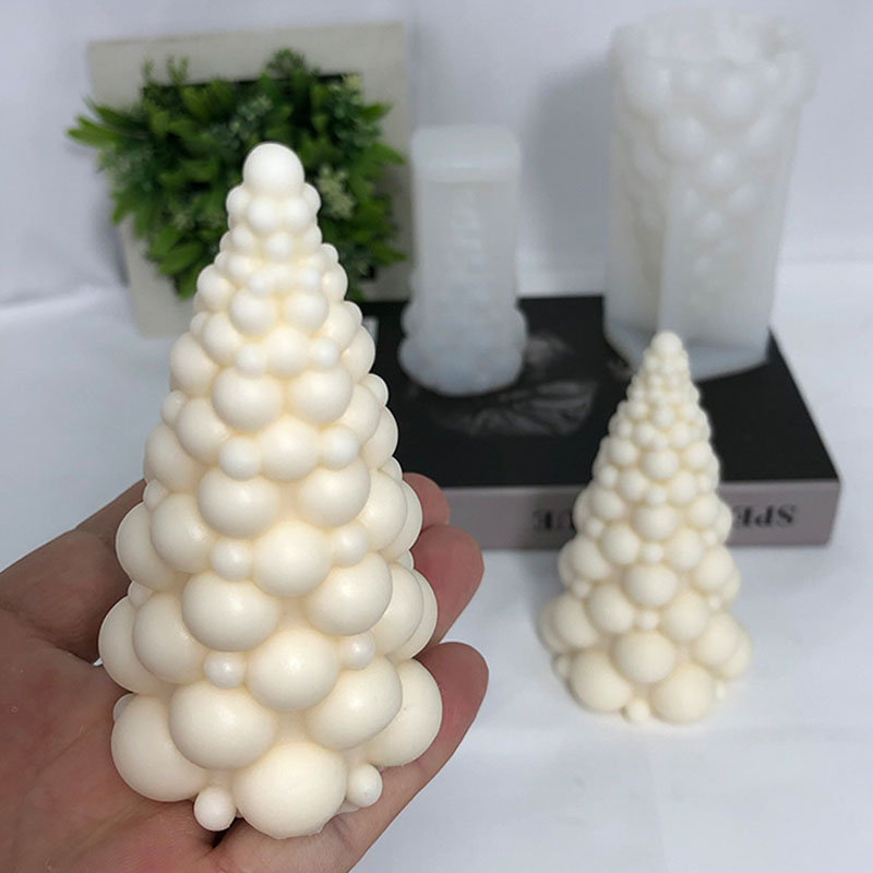 Soap Making Gifts - Рождественская елка с 3D пузырьками, силиконовая