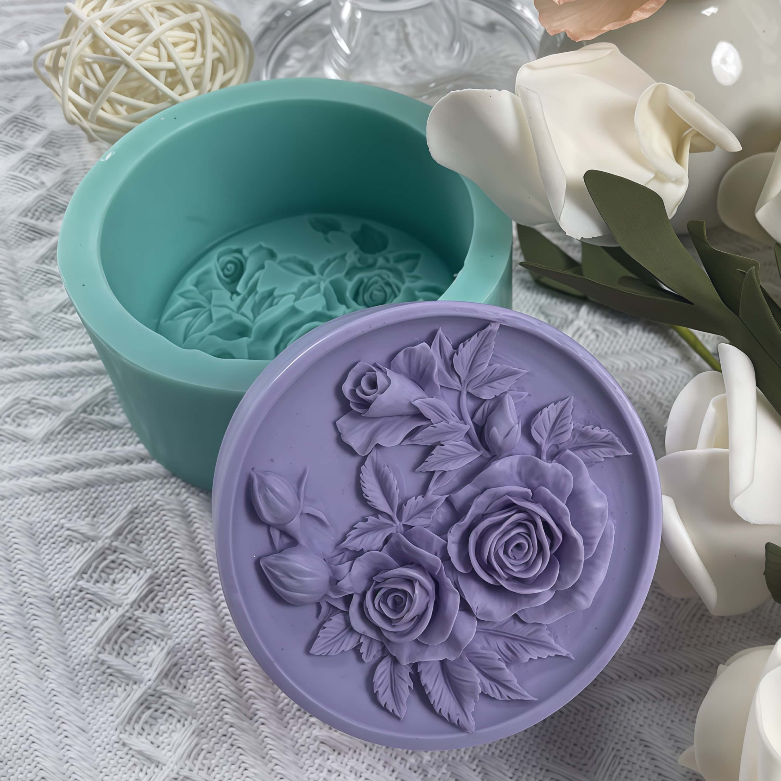 3D роза силиконовые формы для  – обзор и цена Soap Making Instructions